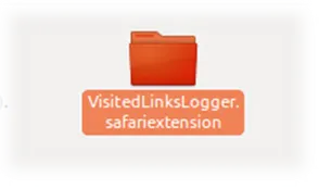The VisitedLinksLogger.safariextension project folder